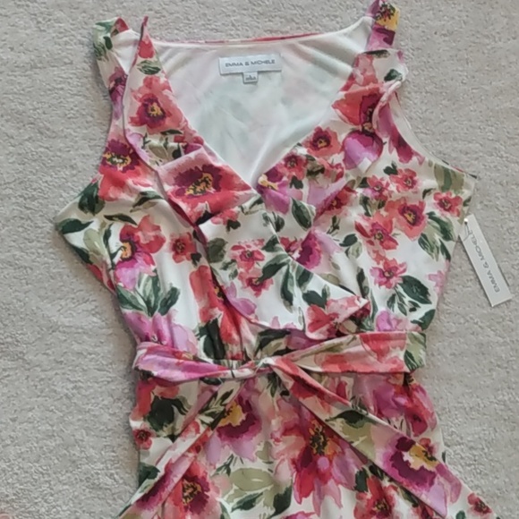 Emma & Michele Summer Floral Tiered Maxi Dress - Picture 2 of 7